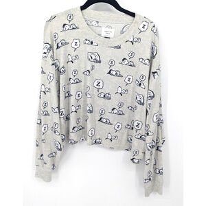 American Eagle Sweater Womens XL Snoopy Pullover‎ Peanuts Lounge Sleep Soft AE